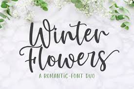 All fonts are categorized and can be saved for quick reference and comparison. Winter Flowers Font Duo 374248 Calligraphy Font Bundles