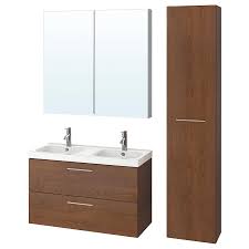 Godmorgon Odensvik Bathroom Furniture Set Of 6 Brown Stained Ash Effect Dalskar Faucet Ikea In 2020 Bathroom Furniture Bathroom Furniture Sets Ikea Godmorgon