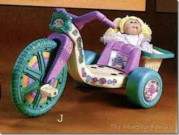 Cabbage Patch Big Wheel Our Neighbor Had A Knight Rider One And I Was Very Jealous Vintage Toys 80s Childhood Toys Cabbage Patch Kids