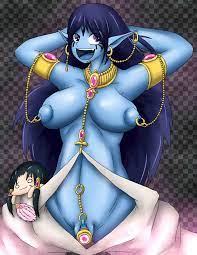 blue skin genie hakuei ren magi: the labyrinth of magic paimon  tagme 