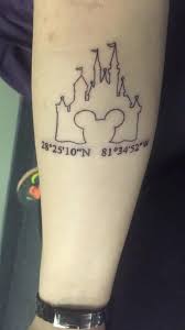 Mickey Castle Outline Tattoo Tattoos Print Tattoos Tattoos And Piercings