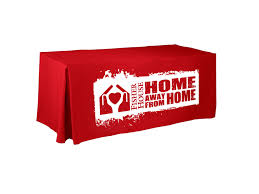 Fisher House Logo Printed Tablecloth Holiday Red Custom Table Cloth Trade Show Table Covers Home Logo