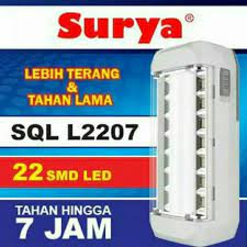 Namun saat ini fungsi dan kegunaan lampu emergency sangat berkembang karena disertai dengan beberapa inovasi. Lampu Emergency Surya Sql L2207 22 Smd Lebih Terang Dan Tahan Lama Shopee Indonesia