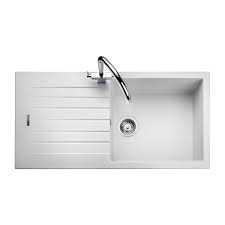 The sink is the most important kitchen fixture. Rangemaster Andesite Composite Granite Single Bowl Kitchen Sink In White Costco Uk