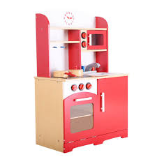 Goplus Wood Kitchen Toy Kids Cooking Pretend Play Set Toddler Wooden Playset New Pretend Play Kitchen Wooden Play Kitchen Play Kitchen Sets