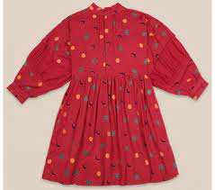 39 this dress is previously known as the oxford dress and has the same cutting and design ! Bobo Choses Solar Eclipse Princess Dress Orange Mayonnaise