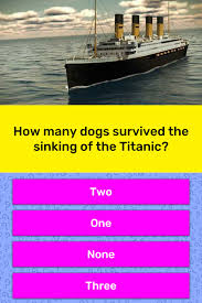 how many dogs survived the sinking