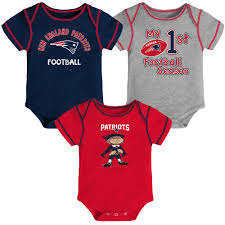 Newborn Infant Navy Red Gray New England Patriots Team 3 Pack Bodysuit Set Walmart Com Walmart Com