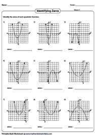 Worksheet graphing quadratics from standard form answer key. Graphing Quadratic Function Worksheets