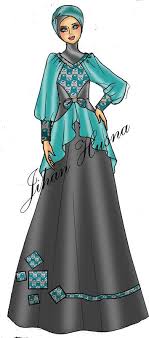 Serta menggunakan lengan panjang dan kerah setali. Desain Busana Pesta Muslim Jihanhusna Spesialis Rumah Jahit Desainer 085 749 480 646 Call Wa Ke 087 852 363 693