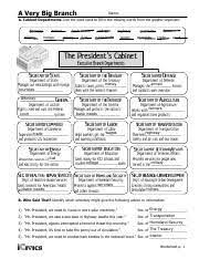 Whose job is it, anyway? A Very Big Branch Activities Fillable Pdf A Very Big Branch Name A Cabinet Departments Use The Word Bank To Fill In The Missing Words From The Graphic Course Hero