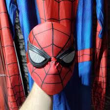 For Sale. $150 plus shipping Spider-Man WIP suit. XL bodysuit Faceshell  Bonus "battle damaged" mask Bonus water shoes.