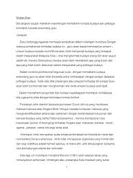 · menggabungkan konteks yang realistik. Soalan Esei Budaya