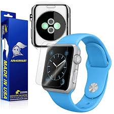 Armorsuit Militaryshield Apple Watch 38mm Screen Protector Full Screen Coverage Full Body Skin Protector Front Best Apple Watch Apple Watch Apple Watch 38mm