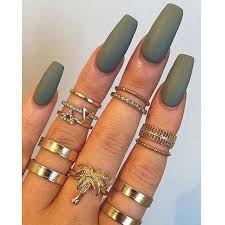 Follow our easy guide to remove acrylic nails safely without wrecking or ruining your natural nails. Olive Green Gel Coffin Nails Novocom Top