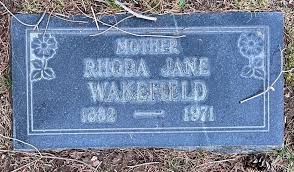 Rhoda Jane Perkins Wakefield (1882-1971)