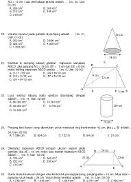 Latihan 5.1 tabung semester 21. Kisi Kisi Matematika Matematika