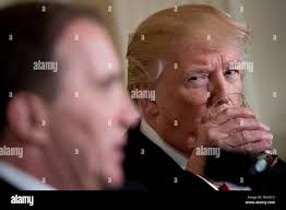 President Donald Trump speaks as he takes tour of H&K Equipment Company  with owners Peter Cicero and George Koch, right, during a visit to promote  his tax and economic plan, Thursday, Jan.