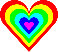 es ist das herz clipart kostenlos herz regenbogen