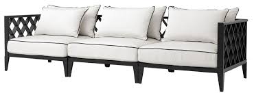 We hope you can make similar like them. Casa Padrino Luxury Living Room Sofa With Cushions Matt Black White 275 5 X 93 X H 69 Cm Living Room Furniture