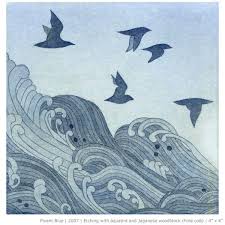 By Emma Nishimura Etching Japanese Woodblock Japanese Woodblock Printing Japanese Art Wave Art