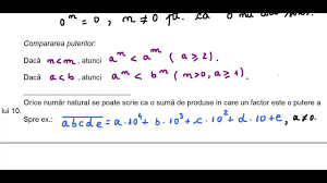 Pentru alte sensuri, vedeți putere (dezambiguizare). Clasa A V A Cap Numere Naturale Reguli De Calcul Cu Puteri Teorie Youtube
