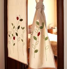 El panel de cortinas de lino es ideal como cortinas de baño. Breve Algodon Ladyfly Poliester Decorativo Puerta Rustica Cortina Semi Sombra Patchwork Hot Para Coci Cortinas Para Puertas Cortinas Bordadas Cortinas Pintadas