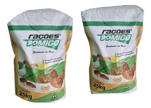 RACAO AVES - CRESCIMENTO FRANGO DA ROCA - COMIGO - 25KG
