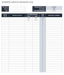 Free Mileage Log Templates Smartsheet