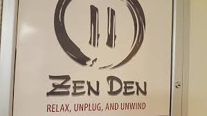 The zen den door sign each sign is individually handcrafted and is unique. Lucas Moran The Orion