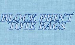 Block Print Tote Bags @ Kite Hill