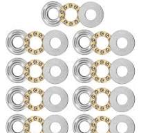 Uxcell F8-19M Thrust Ball Bearing 8x19x7mm Brass with ...