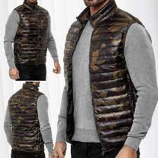 Herren alle herren kleidung funktionsunterwäsche & baselayer. Herren Weste Camouflage Muster Steppweste Armellos Gefuttert Military Olive Und Braun Jacken Mantel Westen Direkt Bestellen