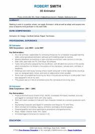 Read client reviews & compare industry experience of leading 3d animation studios. 3d Animator Resume Samples Qwikresume