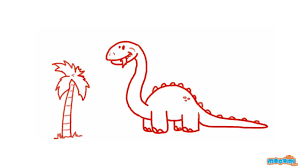 In this video we are going to learn tyrannosaurus drawing. How To Draw A Dinosaur Step By Step Drawing For Kids Educational Videos By Mocomi Youtube