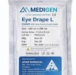 MEDIGEN Sterile Eye Drape/Ophthalmic Surgical Drape 120 x 100 cm |  Disposable Medical Drape for Eye Surgery & OT Use | Absorbent, Latex Free  (Single ...