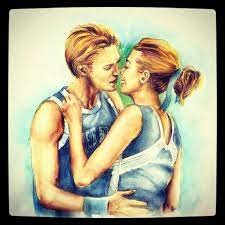 Wow An Amazing Piece Of Lucas And Peyton One Tree Hill Les Freres Scott Peinture Dessin