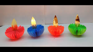 Diy How To Make Paper Diyas In 15 Minutes For Diwali Decoration
