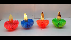 diy how to make paper diyas in 15 minutes for diwali decoration