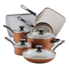 Farberware High Performance Nonstick 17 Piece Cookware Set Now 34 Was 79 99 Cookware Set Nonstick Cookware Copper Cookware