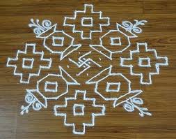5 Simple And Creative 12 Dots Rangoli Designs Styles At Life In 2020 Rangoli Designs Rangoli With Dots Free Hand Rangoli Design