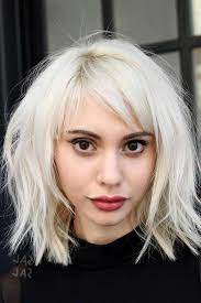 1001 Ideen Fur Frisuren Mit Pony 2020 Fur Einen Neuen Look Hairstyles With Bangs Thick Hair Styles Choppy Bob Hairstyles
