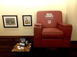 The color complements most existing furniture. Bvsstamford On Twitter Visit Bv S Through The Super Bowl Enter To Win Your Very Own Bud Light Lounge Chair Complete With Cooler Beer Can Dispenser Https T Co Zq79io2fqg