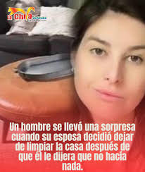 Hombre se sorprende al descubrir la cantidad de trabajo doméstico que  realiza su esposa Un hombre se llevó una sorpresa cuando su esposa decidió  dejar de limpiar la casa después de que