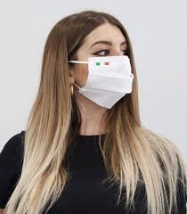 Tutti i tipi di pagamento principali accettati. Mascherina Bianca Lavabile Con Logo Italia Uomo Donna