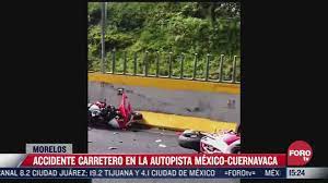 Trágico accidente automovilístico en el camino de cuernavaca del que resulta muerta la sra. Accidente Carretero En La Autopista Mexico Cuernavaca Noticieros Televisa