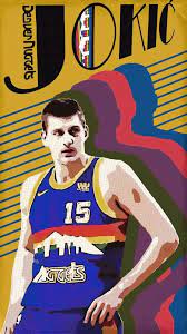 Phone wallpaper featuring nikola jokic denver nuggets #15 nike city jersey featuring the team's main sponsor, western union. 15 Nikola Joki Wallpapers On Wallpapersafari Throughout Nikola Jokic Wallpapers Iphone Find Your Favorite Wa Lebron James Art Iphone Wallpaper Nba Wallpapers
