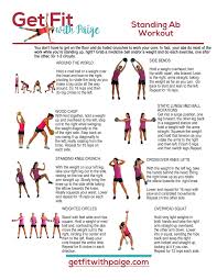 Work Your Core Standing Up Standing Abs Exercise Abs Workout