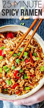 Spicy Ramen Delicious With Pork Waaay Too Many Noodles For Us So I Ll Only Use 2 Packs Next Time I Liked It Top Ramen Recipes Spicy Recipes Spicy Ramen