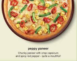 Chicken dominator (ingredients include grilled chicken rashers, double barbeque chicken, exotic chicken salami, hot 'n' spicy chicken, italian sausage): Order Online At Dominos India Paneer Pizza Veg Pizza Veggie Pizza